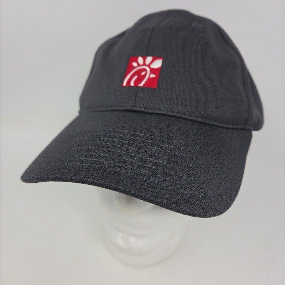 Chick-fil-A Hat Cap Strap Back Mens One Size Gray Employee Logo